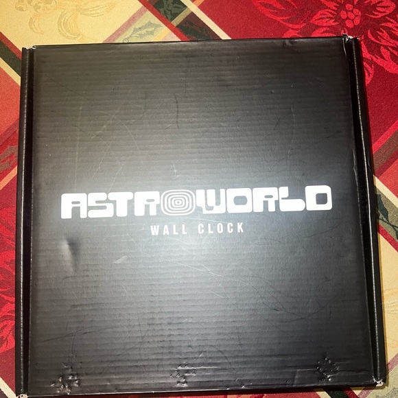 NEW IN BOX ASTROWORLD ROLLER COASTER WALL CLOCK 🔥🔥🔥 - Picture 2 of 2